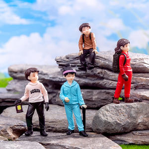 Figuras en Miniatura 3D de Personas, Aventureros, Montañeros, Niños y Niñas, Pareja, Manualidades de Plástico para Decoración de Escritorio, Bonsái, Pasteles, Adornos - Product Image 2