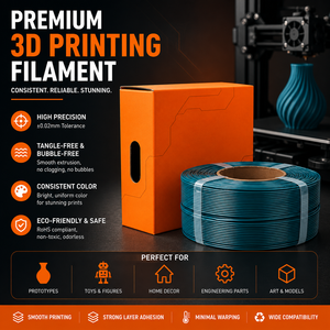 Filament d'impression 3D <span class=keywords><strong>R3D</strong></span> PETG Turquoise haute vitesse, recharges 1KG 1.75mm, compatible BambuLab, bobine AMS, tolérance 0.02mm, RoHS - Product Image 4