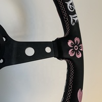 Volant Sport en Cuir et Daim 350 MM Modifiable pour Voiture, Polyvalent et Personnalisable Tiypeor