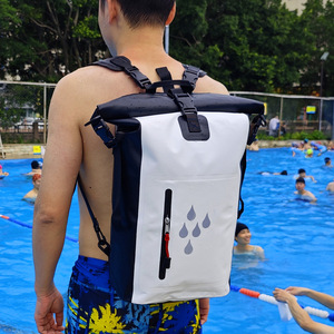 25L Outdoor PVC Waterproof Swimming Bag Large Capacity Camping Water Dry Bag <b>Backpack</b> Airtight Ocean Pack Paddle Bag Men <b>Women</b> - Product Image 3