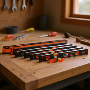 Juego de Niveles Torpedo Magnéticos Vivid de 6 Piezas, 78, 48, 32, 24, 16, 10 Pulgadas, de Aleación de Aluminio, con Vial de Burbuja y Regla, Grado Industrial - Product Image 2