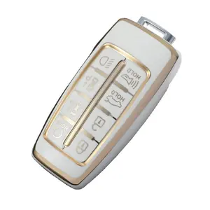 Compatível com Hyundai Genesis GV80 GV90 G70 G80 G80 G90 GV70 acessórios inteligentes 8 botões caso chave do carro Tpu chave