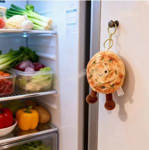 Llavero con Forma de Panqueque de Aceite de Cebolla - Accesorio Creativo, Divertido <span class=keywords><strong>para</strong></span> Amantes de la Comida, Colgante <span class=keywords><strong>para</strong></span> Bolsa, Regalo Festivo - Product Image 5