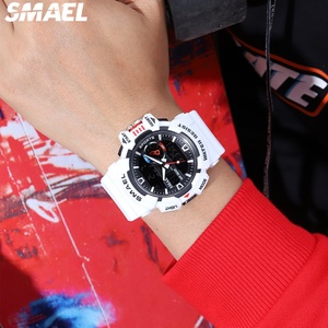 Reloj SMAEL 8043 para Hombre con Doble Pantalla Analógica y Digital, Cronógrafo, Alarma, Resistente al Agua, Reloj de Pulsera LED con Fecha - Product Image 2