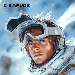 Lunettes de ski polarisées unisexes UV400 avec verres anti-buée, monture coupe-vent en PC, lunettes de sport d'hiver pour l'extérieur - Product Image 2