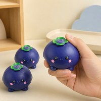 Grande peluche Myrtille Squishy, jouet anti-stress à remontée lente, modèle de fruit mignon, objet de collection