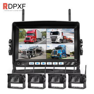 Système de caméra de recul sans fil 4CH 7 pouces, kit de moniteur de sécurité pour <span class=keywords><strong>voiture</strong></span>, <span class=keywords><strong>image</strong></span> CCD/ADH pour MDVR, bus, camion, camping-car, <span class=keywords><strong>remorque</strong></span> - Product Image 2