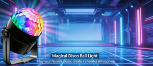 Projecteur <span class=keywords><strong>laser</strong></span> LED pour scène, boule disco, stroboscope, activé par le son avec télécommande pour club et bar - Product Image 3