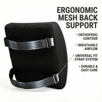Coussin de soutien lombaire orthopédique pour chaise de bureau, correction ergonomique de la posture, soulagement de la douleur, coussin de soutien dorsal en mousse à mémoire de forme