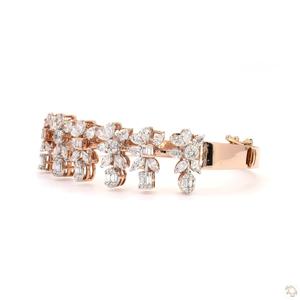 Pulsera de Diamantes de Oro Premium para Mujer, Diseño Clásico, Acabado Pulido Brillante, Ligera, Cómoda, Elegante, Joyería de Moda, Regalo - Product Image 4