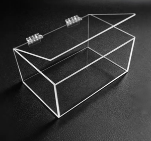 SFB829 OEM ODM Caja acrílica transparente personalizada con tapa - Product Image 3