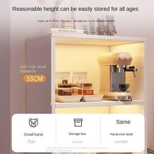 Estantería de madera multicapa moderna, estante de almacenamiento, armario de TV para el hogar, estantería de exhibición para sala de estar, dormitorio, Panel de estilo de madera - Product Image 4