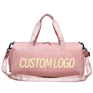 Заводская цена Горячая Распродажа Пользовательский логотип розовый вещевой мешок оптом водонепроницаемый полиэстер спортивная сумка для женщин спортивная сумка