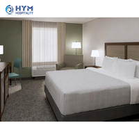 Ensemble de meubles de chambre d'hôtel Hyman Quality Inn Design en bois massif de chêne moderne - Garantie solide de 3 ans - Hôtels 3 à 5 étoiles - Fabriqué en Chine