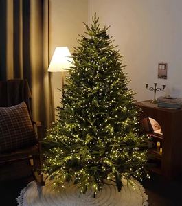 <span class=keywords><strong>Sapin</strong></span> de Noël en PE durable, aspect réaliste, feuilles de pin vertes et denses, artificiel, 2,4 m, éclairé, pour décoration intérieure, maison, fête, festival - Product Image 1