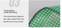 Bâche en plastique enduite de PE résistante de bâche imperméable de grille verte