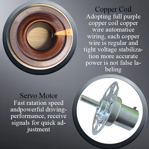 Độ chính xác cao 30kVA TNS loạt ba pha điện áp tự động ổn định AC 380V 50Hz 60Hz làm bằng đồng - Product Image 3