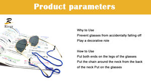 Sıcak satış tasarımcı boncuklu göz gözlük zinciri - Product Image 5