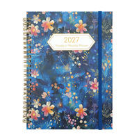 Agenda de planification mensuelle A5 2027 en gros, couverture rigide spirale, journal personnalisé pour la gestion budgétaire