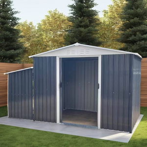 Abri de jardin extérieur pas cher, résistant aux UV, imperméable, avec toit en pente pour le rangement des outils - Product Image 1