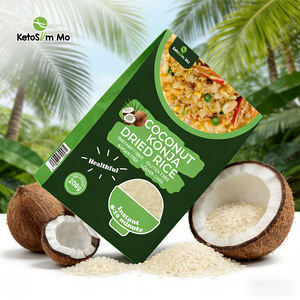 อาหารวีแกนคีโตสลิมโม่ อาหารทดแทนมื้ออาหารแบบคาร์โบไฮเดรตต่ำ ข้าวชิราทากิ รสกะทิ ข้าวแห้งคอนยัค - Product Image 1