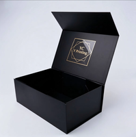 Boîte d'emballage en carton pliable rigide avec code QR personnalisé, fermeture magnétique, pour parfum, cosmétiques, emballage cadeau avec insert