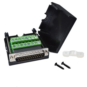 Bán hàng nóng screwlock thiết bị đầu cuối <span class=keywords><strong>DB25</strong></span> nối 24way vỏ màu đen dsub25 nối Nam Nữ với solderless VGA tín hiệu kết nối - Product Image 3