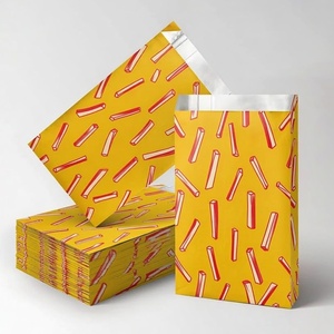 Bolsa <span class=keywords><strong>de</strong></span> Papel Kraft para Comida para Llevar, Personalizada <span class=keywords><strong>de</strong></span> Fábrica, para Barbacoa, Pollo Frito, Hot Dogs, Embalaje Rápido, Resistente a la Grasa, Ecológica - Product Image 2