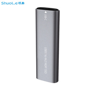 ShuoLe <b>M.2</b> <b>Ssd</b> Enclosure Usb3.1 Type C Aluminum Case For Ngff Solid State Drive External Storage - Product Image 1