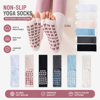 Chaussettes d'été fines et respirantes antidérapantes pour femmes, en silicone, à bout ouvert, côtelées, mi-mollet, pour fitness, yoga et sport, collection 2026