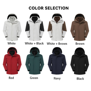 Biểu Tượng Tùy Chỉnh Người Đàn Ông Của Ba-Trong Một Không Thấm Nước Windproof Tất Cả Các Thời Tiết Thể Thao Ngoài Trời Áo Khoác Ấm Dày Cho Mùa Thu Mùa Đông Leo Núi - Product Image 2