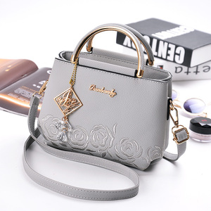 Wholesale Fashion Trends Woman Embroidery Messenger Bags Pu Leather Lady <b>Handbags</b> for Women's <b>Handbags</b> - Product Image 3