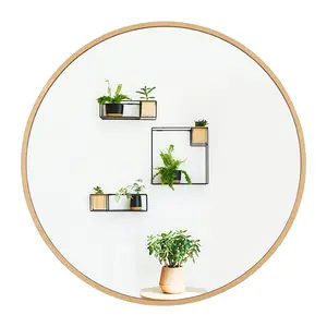 2023 hot sale Black Frame Espelhos Do Banheiro Espelho para Wall Round Circle Mirror for Entryway Bedroom Living room hotel