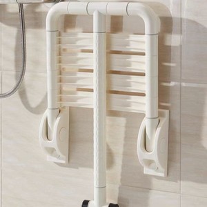 Chaise de douche pliante Jiu Xi, capacité de 250 kg, tabouret de bain en plastique avec accoudoirs pour personnes âgées et handicapées, équipement de sécurité pour la salle de bain - Product Image 1