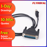 Maßgefertigtes D-SUB-Kabel DB15 Stecker auf RJ45 Cat5 Kabel Drucker-Erweiterungs-Datenkabel 15-Pin-Steckverbinder PVC Reinkupfer-Kabelbaum