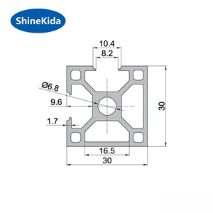 T-Khe Cắm 3030 Công Nghiệp Nhôm Hồ Sơ T Khe Cắm Hồ Sơ Nhôm Chữ Thập Phần Với 30X60 Mm Đùn <span class=keywords><strong>3060</strong></span> - Product Image 4