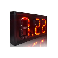 Jhering Offre Spéciale RF télécommande LCD contrôle 8 pouces 3 chiffres alliages d'aluminium LED gaz station-service prix écran signe