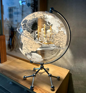 Nuevo Globo Terráqueo de Lujo con Forma de <span class=keywords><strong>Velero</strong></span>, Modelo Mejorado, con Iluminación, Adorno de Regalo - Product Image 3