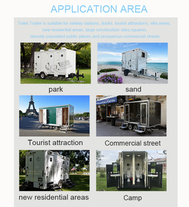 Maisons préfabriquées bon marché, toilettes mobiles de luxe, camion-remorque, unité de toilettes mobiles, toilettes portables pour adultes handicapés - Product Image 4