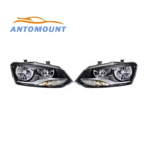 Conjunto de Faro Delantero con Proyector Halógeno UDA para Volkswagen Polo Derby Vento-IND 2015-2018 6R1941007 <span class=keywords><strong>G</strong></span> 6R2941008 <span class=keywords><strong>F</strong></span> - Product Image 1