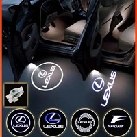 Projecteur de logo laser LED pour Lexus LS ES LX RX GS GX RC, lumière de bienvenue de porte, lumière de fosse d'ombre fantôme 12V, modification automobile