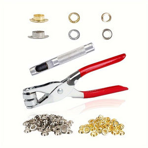 OEM ODM DIY Kit d'outils à œillets multifonctionnel durable, <span class=keywords><strong>Pince</strong></span> à œillets manuelle portable, Poinçon manuel pour rivets, Anneau en aluminium de 12 mm - Product Image 2