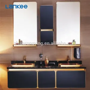 LK6506 Lemari Dapur Baja Tahan Karat, Kombo Rias Terpasang Di Dinding, Kombo Rias Modern Terpasang Di Dinding dengan Cermin 3 Tahun