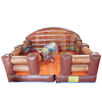 Taureau mécanique gonflable commercial pour parc d'attractions, machine de fête, jeux électriques pour adultes, taureau mécanique gonflable