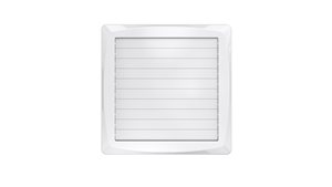 Ventilador de Pared Cuadrado Blanco con Obturador Automático para Baño, Cocina, Oficina e Interiores - Product Image 4