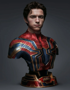 Personajes de silicona realistas de superhéroes, busto de Spider-Man de tamaño real, muy vendidos, para decoración de centros comerciales. - Product Image 2