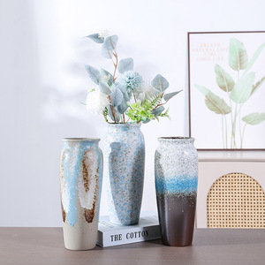 Nordic Vintage Style Ceramic Vase With Hydroponic Function for Living Room Dried Fresh <b>Flower</b> <b>Display</b> Home Decor - Product Image 2