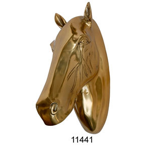 En fonte D'aluminium En Gros Luxe Ornement Cheval Statue Artisanat Argent Fini - Product Image 2