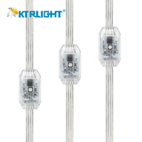 RVB Pixel LED IP65 PVC Hôtel Utilisation Intérieur Extérieur Décoratif 3D Point Guirlande Lumineuse