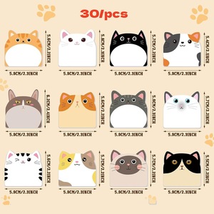 Bloc-notes autocollants en forme <span class=keywords><strong>de</strong></span> chat en gros, bloc-notes mignons kawaii, fournitures <span class=keywords><strong>de</strong></span> <span class=keywords><strong>bureau</strong></span> personnalisées, <span class=keywords><strong>accessoires</strong></span> <span class=keywords><strong>de</strong></span> papeterie scolaire - Product Image 4